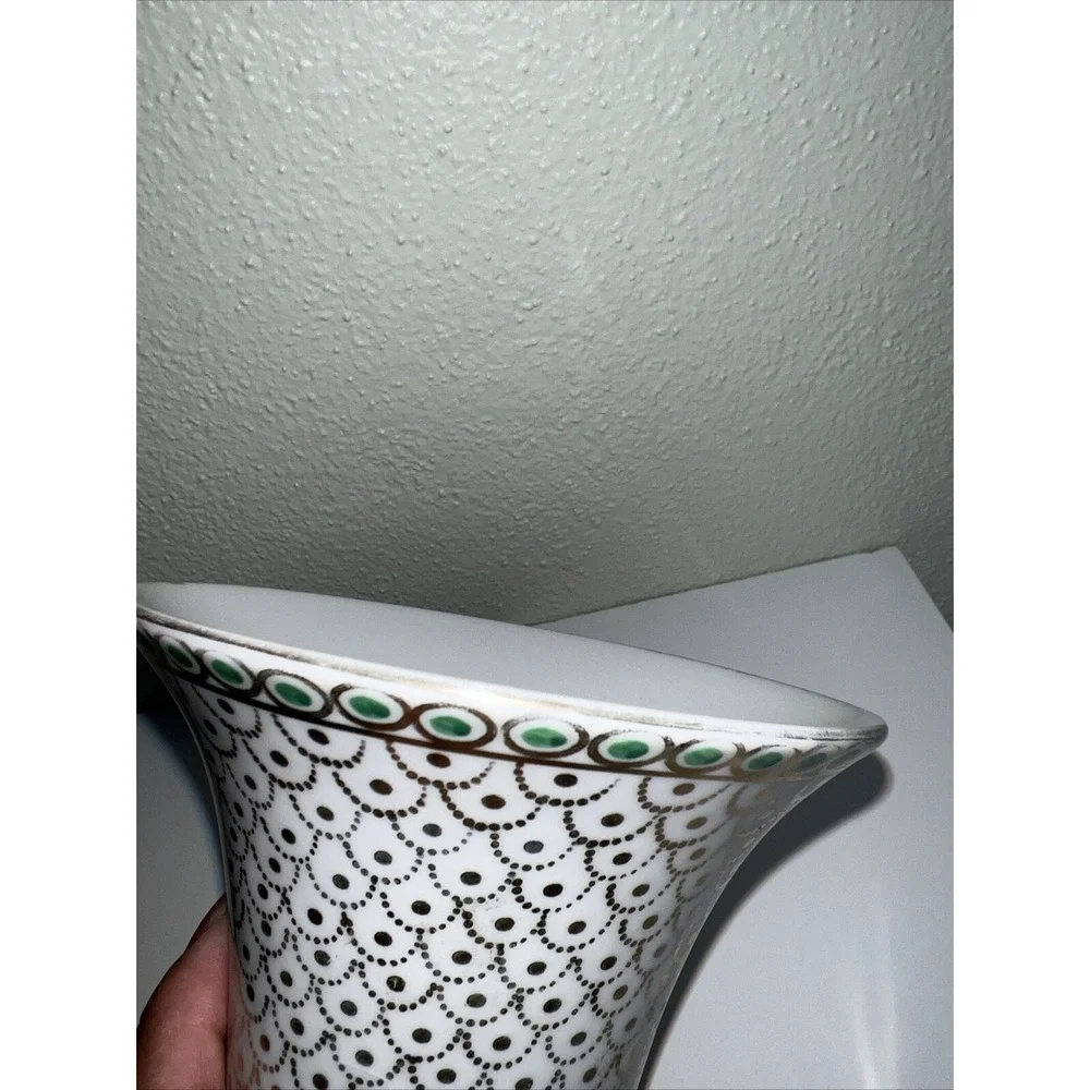 Erphila Germany 5.25Porcelain Trumpet Vase